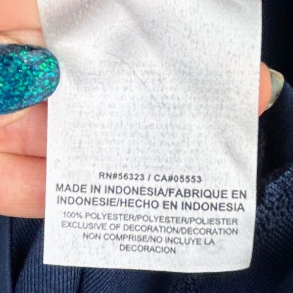 NWT Nike Dri-Fit Navy Blue Zip Up Jacket Lightwght Athletic Performance Womens L - Picture 15 of 16